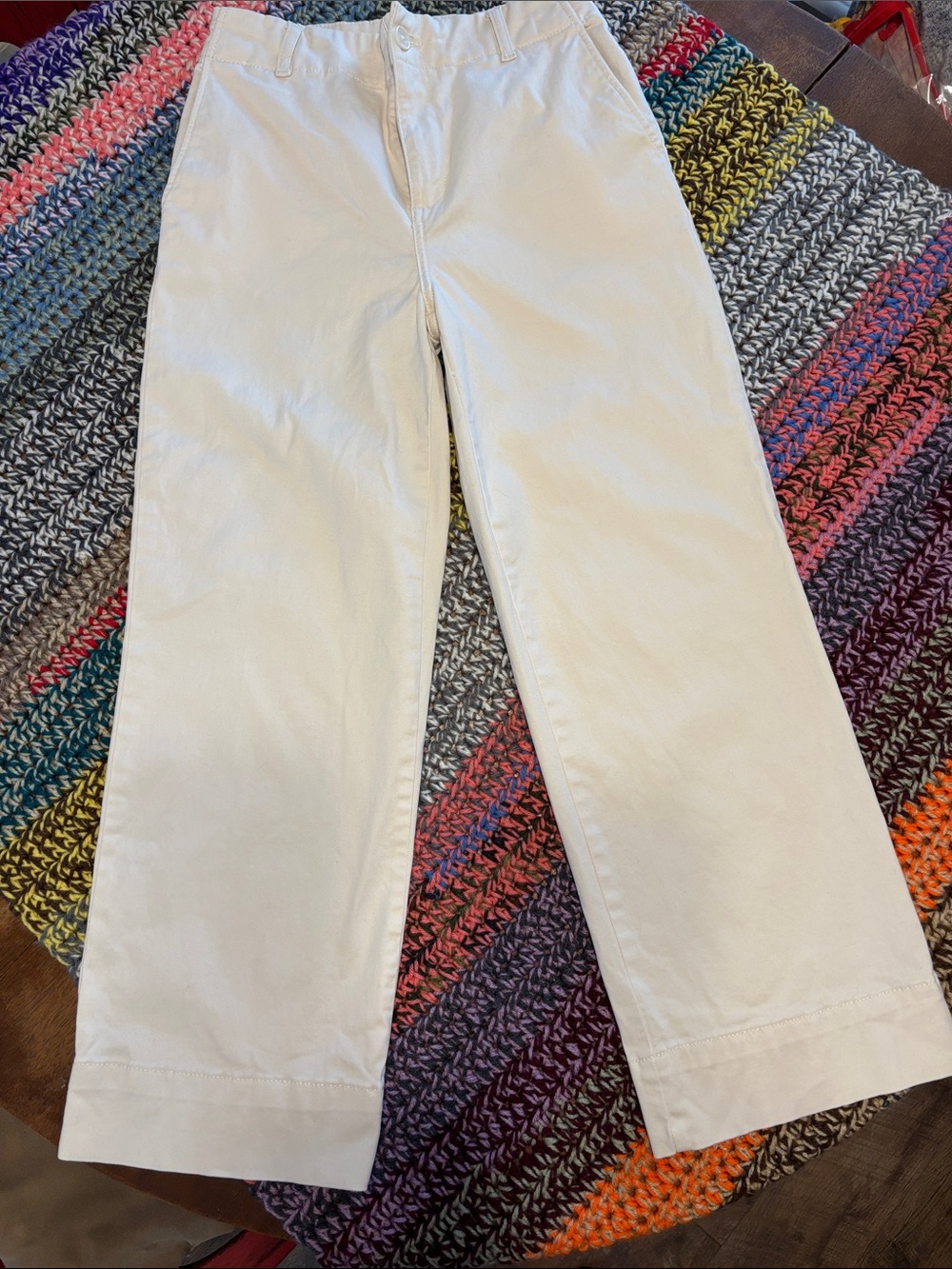 GORGEOUS SZ 6 bagatelle Cream Wide-leg pant